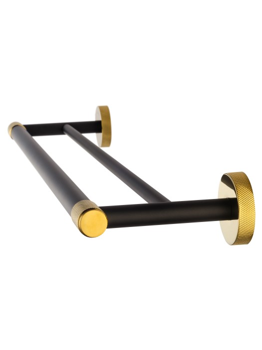 Полотенцедержатель двойной, Wonzon & Woghand Majestic, WW-9211 цвет: черный