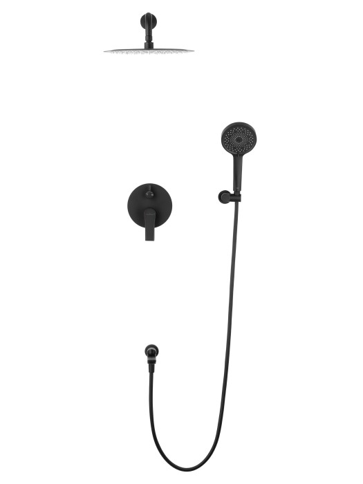 Душевая система встраиваемая, Wonzon & Woghand Brilliant, WW-88939079-MB цвет: черный