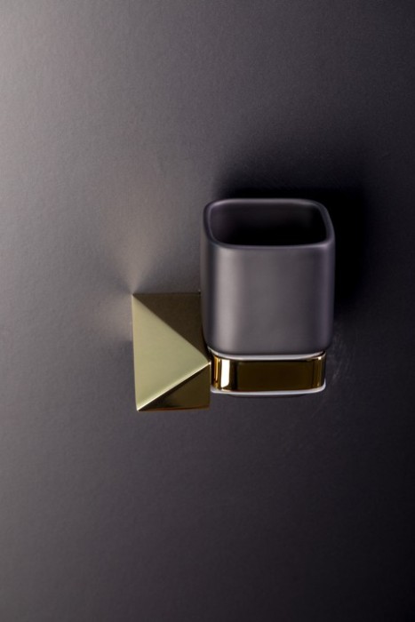 Ершик настенный gold/black, Boheme New venturo - 10319-G-B