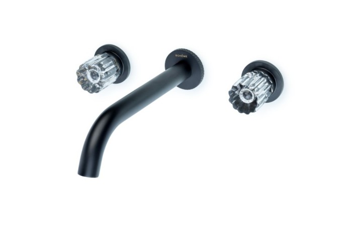 Смеситель из стены на 3 отв. Black, Boheme Elegante - 152-2-B-EL