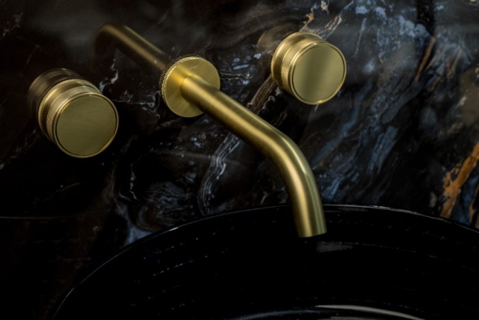 Смеситель из стены на 3 отв. Mat gold, Boheme Prestige - 152-2-MG-PR