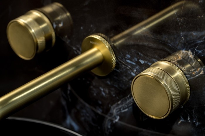 Смеситель из стены на 3 отв. Mat gold, Boheme Prestige - 152-2-MG-PR