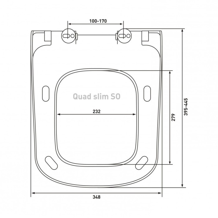 Сиденье для унитаза Berges Quad Slim SO  арт. 018203