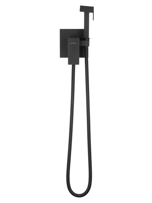 Смеситель с гигиеническим душем встраиваемый, Wonzon & Woghand Cube, WW-88829016-MB цвет: черный