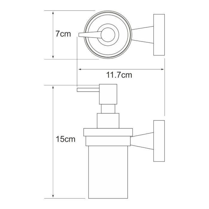 Дозатор для жидкого мыла WasserKRAFT Isen K-4000 арт. K-4099