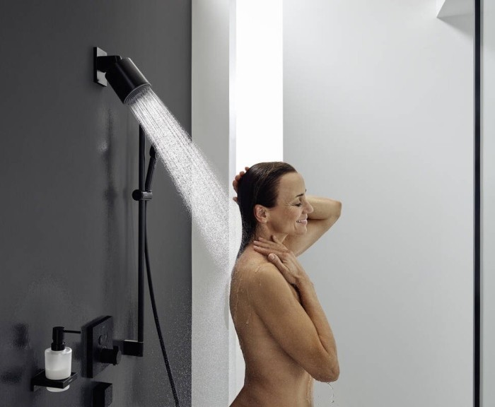 Верхний душ Pulsify S Hansgrohe, хром арт. 24130000