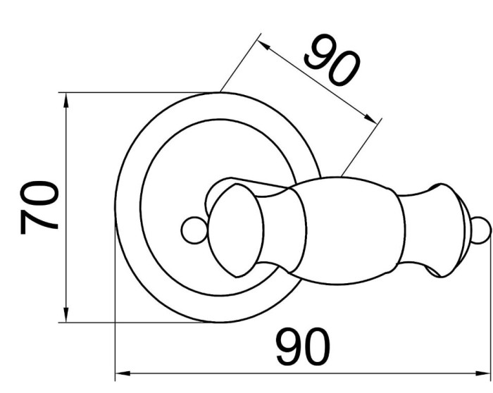Крючок двойной, Vogue, Boheme 10186