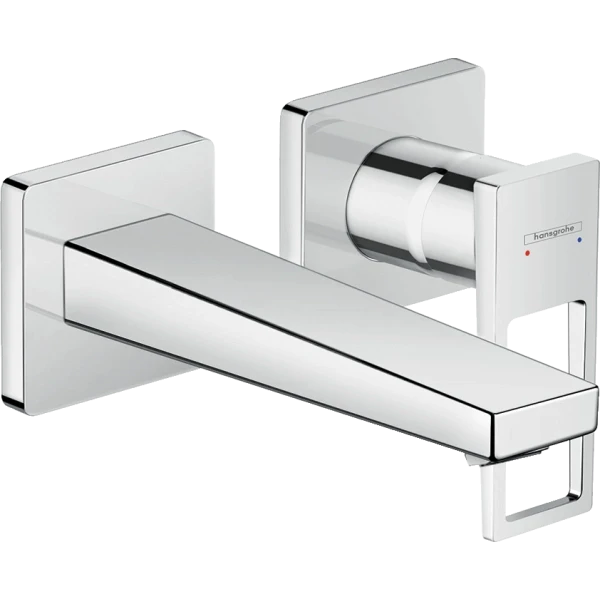 Смеситель для раковины скрытого монтажа, настенный, Hansgrohe Metropol, хром арт. 74525000