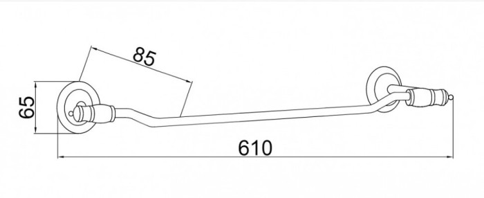 Полотенцедержатель, Vogue bianco, Boheme 10132