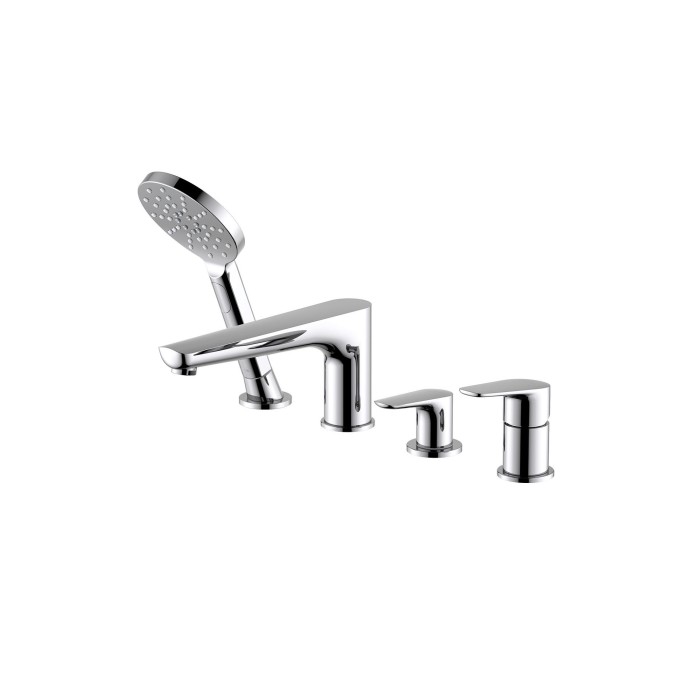 Смеситель на борт ванны на 4 отв., Aquatek Бетта, хром арт. AQ1148CR