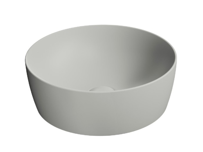 Раковина накладная 40х40х14 см, цвет cenere matte, санфаянс, Color-elements GSI арт. 903917