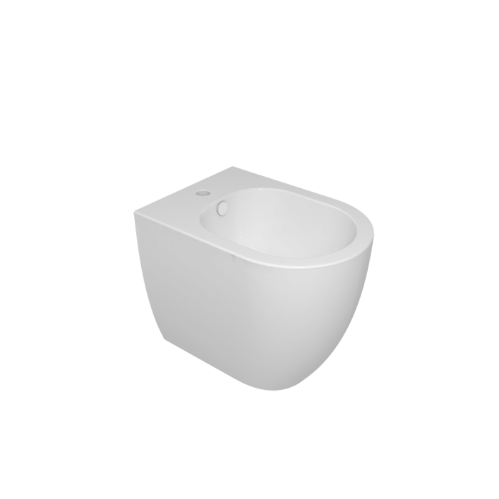 Биде приставное белый глянцевый, GSG Ceramic Design Like, LKBI01000