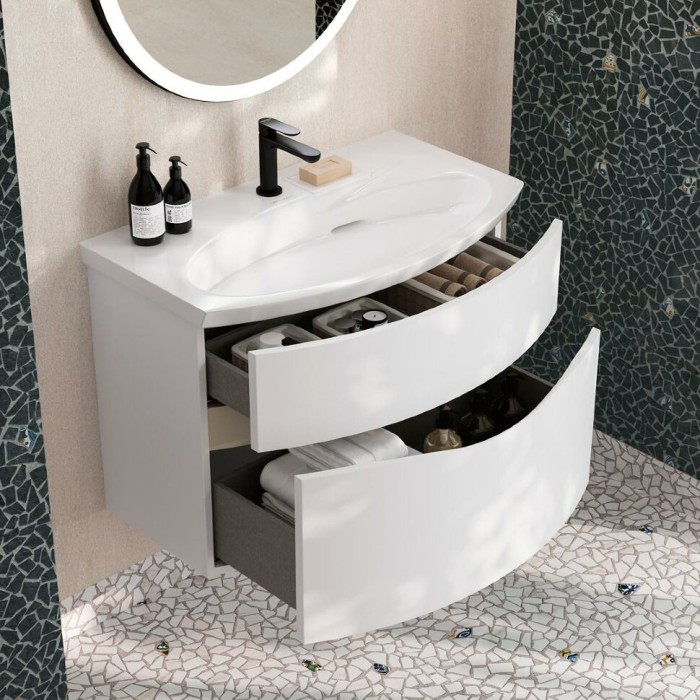 Тумба 80 см, Riva Kerama Marazzi, белый - RV.80\WHT.M