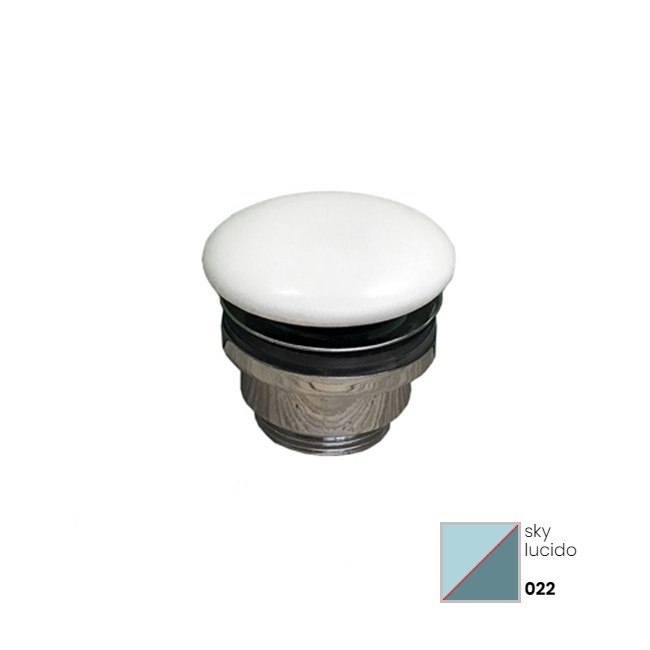 Донный клапан универсальный 1”1/4 голубой глянцевый, GSG Ceramic Design, PILTONUNIAR022
