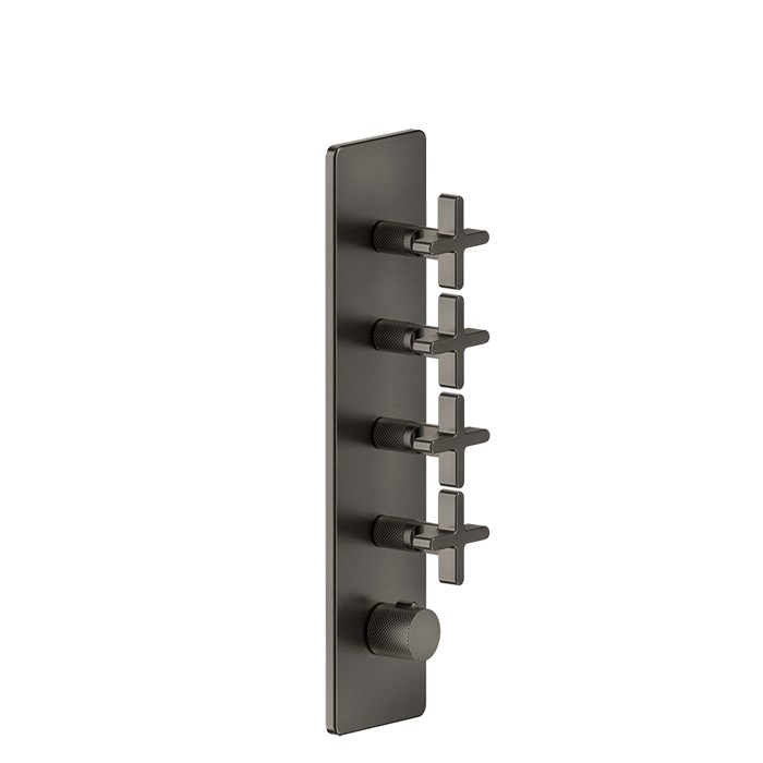 Смеситель для душа, встраиваемый, термостатический, резьба 3/4", Gessi Inciso, black xl арт. 58228#299
