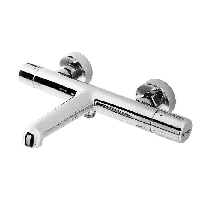 Смеситель для ванны и душа BelBagno, глянцевый хром, UNO, однорычажный арт. UNO-VASM-CRM