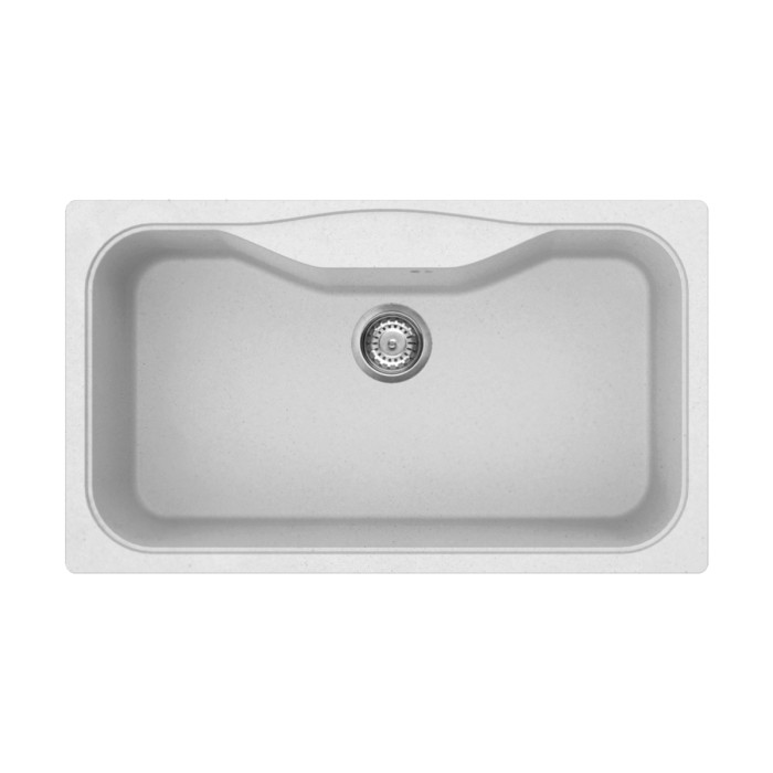 Кухонная мойка Omoikiri Maru 86-WH Tetogranit, цвет белый арт. 4993165