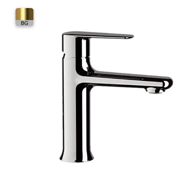 Смеситель для раковины золото матовый, Remer Vanity, внешнего монтажа V12BG