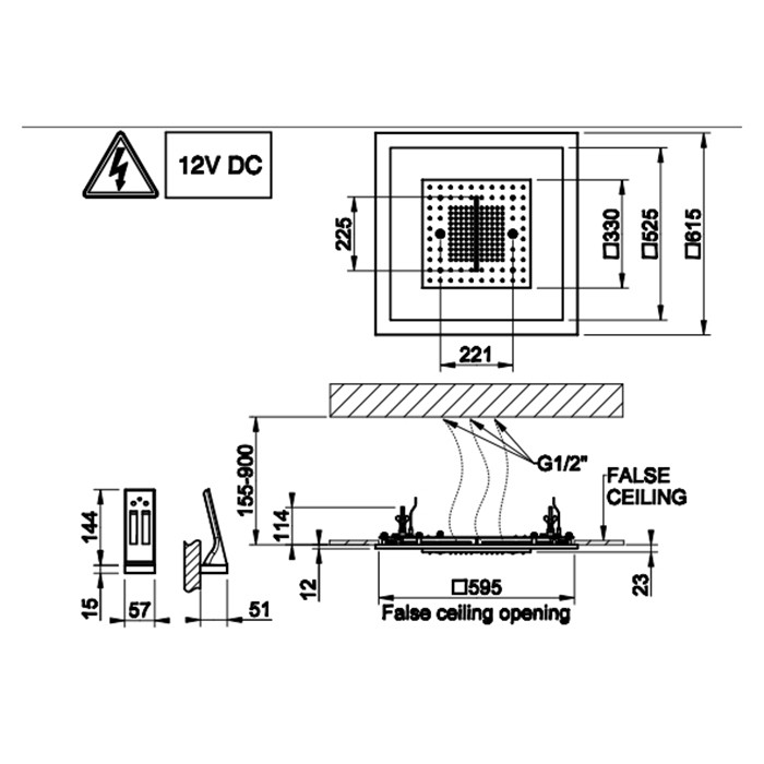 Накладная панель для арт 57961, Gessi Sogni, steel brushed арт. 57963#239