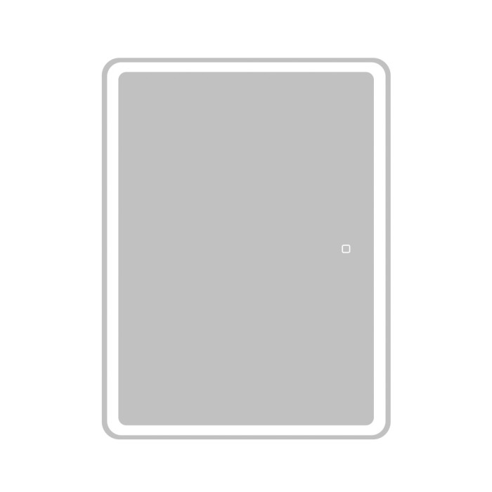 Зеркальный шкаф 60x80, прямоугольный, со встроенной подсветкой и сенсорным выключателем, BelBagno Marino арт. SPC-MAR-600/800-1A-LED-TCH