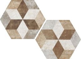 Плитка exagona deco texture 4nat.matt.(п.п.) 34.5x40 FIORANESE Heritage арт. HET4EX