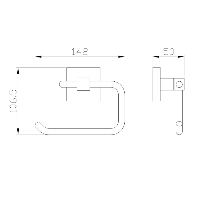 Держатель для туалетной бумаги без крышки, Wonzon & Woghand Polo, WW-8916-BN цвет: никель