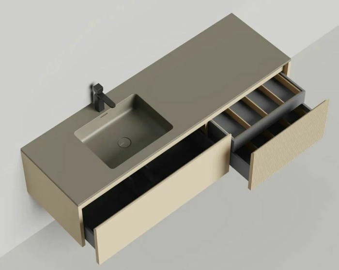 Подвесная тумба domino 1600, эмаль, onda, Salini арт. 27D116ON