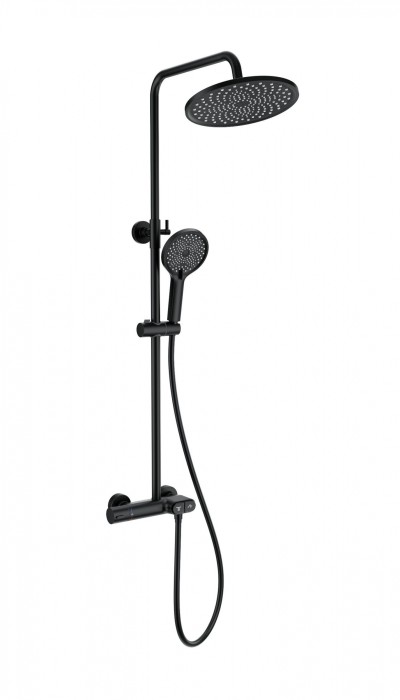 Душевая система с термостатом, Wonzon &amp; Woghand Muse, WW-B2091-A-MB цвет: черный