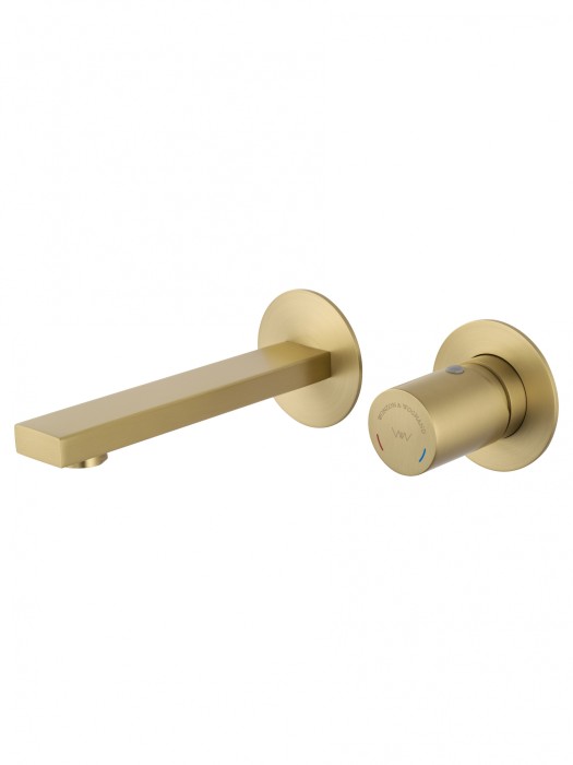 Смеситель для раковины встраиваемый, Wonzon &amp; Woghand, WW-105-BG цвет: золото