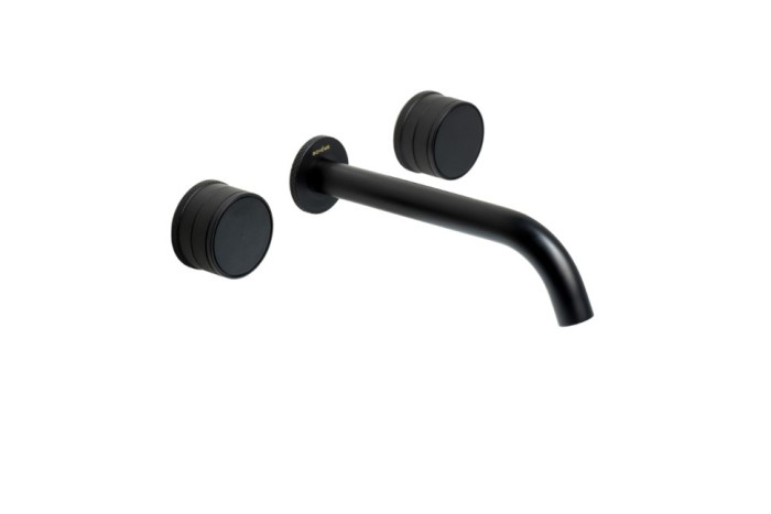 Смеситель из стены на 3 отв. Black, Boheme Prestige - 152-2-B-PR