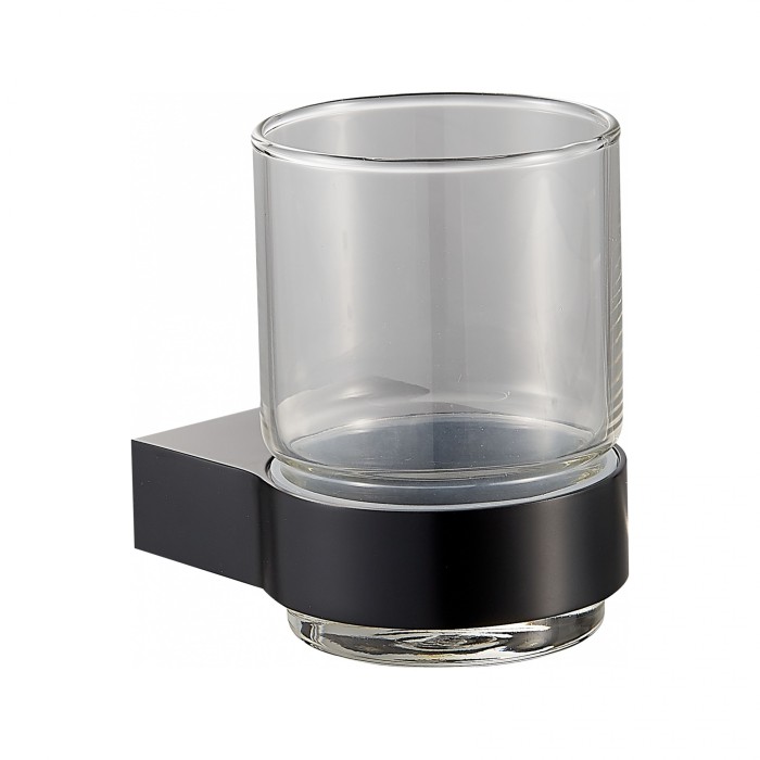 Стакан для зубных щеток с держателем, Wonzon &amp; Woghand Carbon, WW-7721 цвет: черный