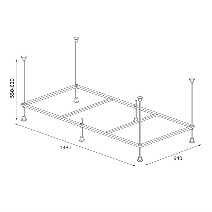 Каркас для ванны BERGES арт. 051024