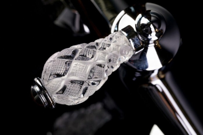 Смеситель для раковины, бронза, Vogue Crystal Boheme 201-CRST