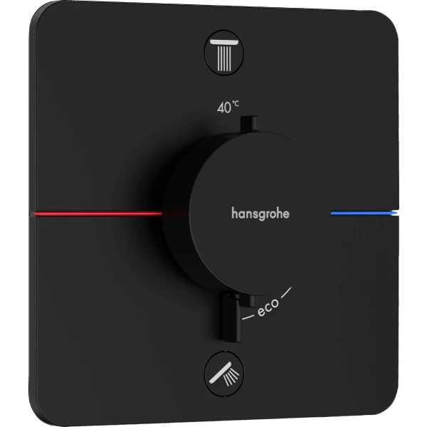 Термостат Q для скрытого монтажа на 2 функции, Hansgrohe ShowerSelect Comfort, черный арт. 15583670