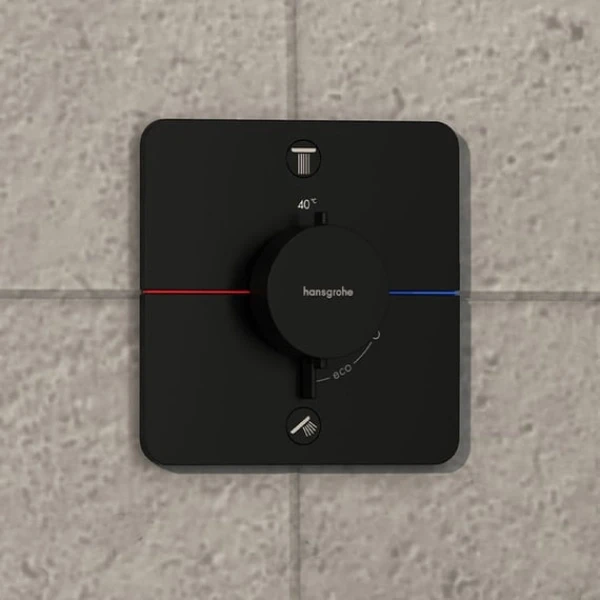 Термостат Q для скрытого монтажа на 2 функции, Hansgrohe ShowerSelect Comfort, черный арт. 15583670