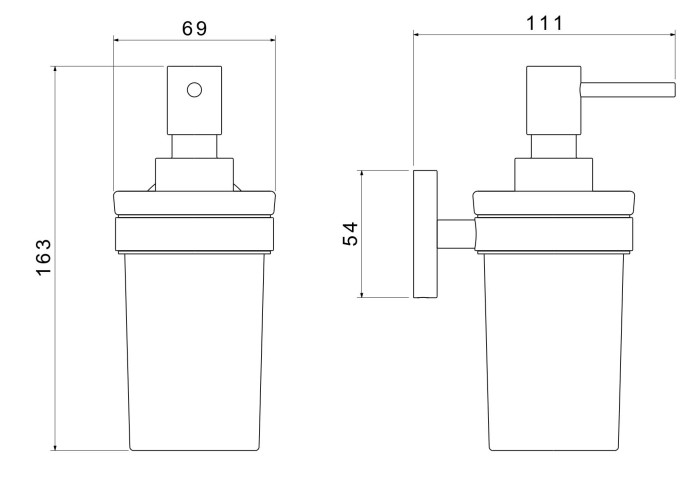 Дозатор, Aquatek Европа, хром арт. AQ4105CR