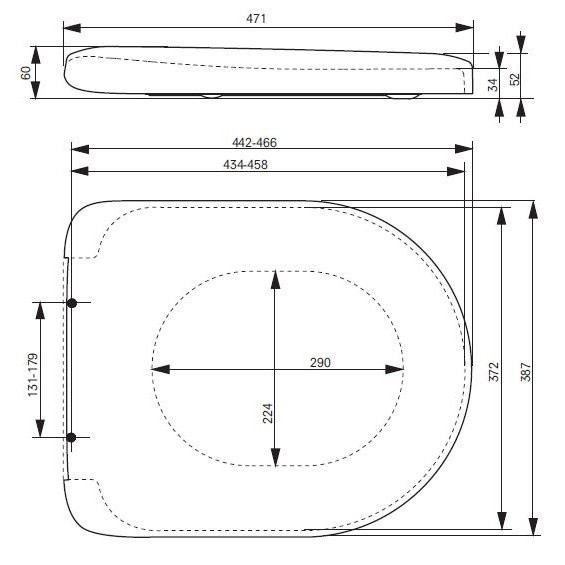 Сиденье с крышкой для унитаза, NC TOTO, VC100N цвет: белый