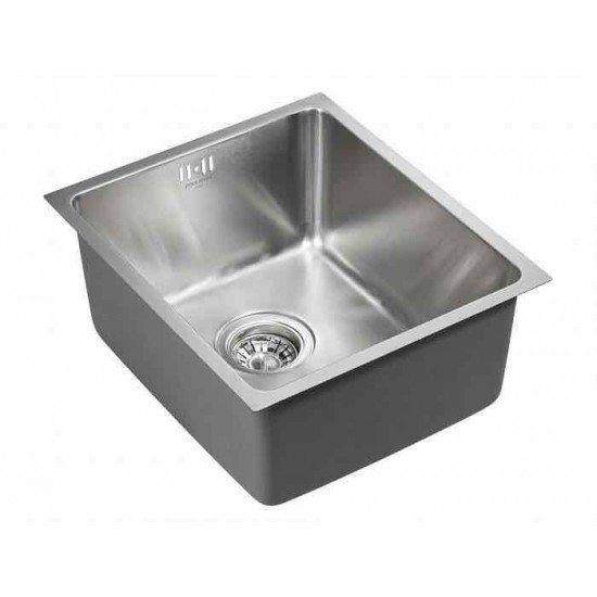 Мойка для кухни нержавеющая 380х440мм Paulmark VISTA, брашированная нерж.сталь - PM904438-BS