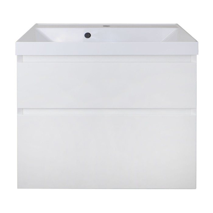 Тумба 70 700х450х660 подвесная, с раковиной Slim 70, белый матовый, Azario Velluto - CS00088602