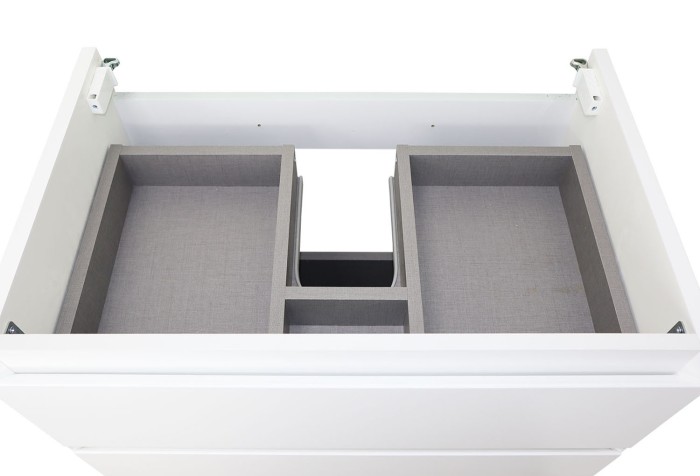 Тумба 70 700х450х660 подвесная, с раковиной Slim 70, белый матовый, Azario Velluto - CS00088602