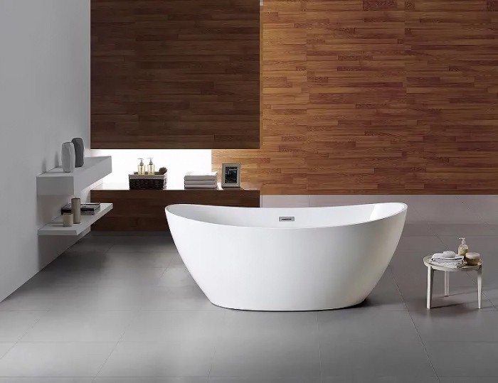 Акриловая ванна 1660х780х665, свободностоящая, цвет белый, Azario Glasgow арт. GLA16778