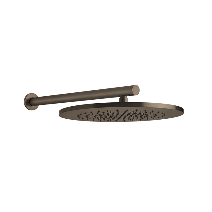 Верхний душ, шарнирный для настенного крепления на 1/2", d35см, Gessi 316, brushed copper pvd - 54148#708