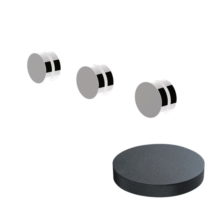 Внешняя часть встраиваемого душевого смесителя на 2 режима, Giulini My ring, графит арт. MR0115W2EPGF