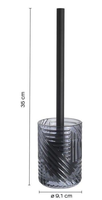 Напольный стеклянный ерш Corinne Gedy, CR33(05) цвет: голубой