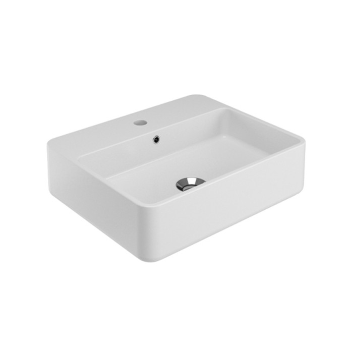 Раковина подвесная, 50x41xh14 см, Olympia ceramica Tratto, белый глянцевый арт. TRA4150101