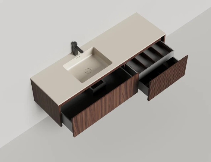 Подвесная тумба domino 1600, шпон, onda, Salini арт. 27D216ON