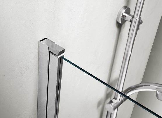 Шторка на ванну поворотная 800X1500 профиль хром, стекло прозрачное, одноэлементная, Aquatek арт. AQ DEL SBA 08015CH