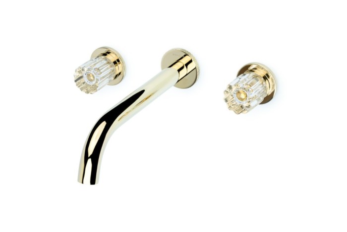 Смеситель из стены на 3 отв. Gold, Boheme Elegante - 152-2-G-EL