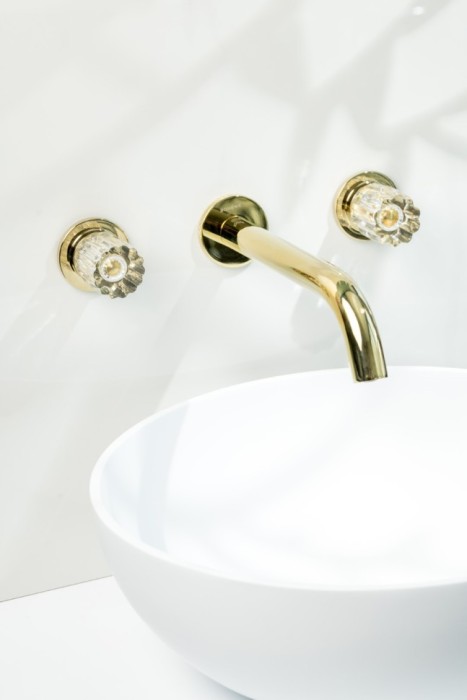 Смеситель из стены на 3 отв. Gold, Boheme Elegante - 152-2-G-EL