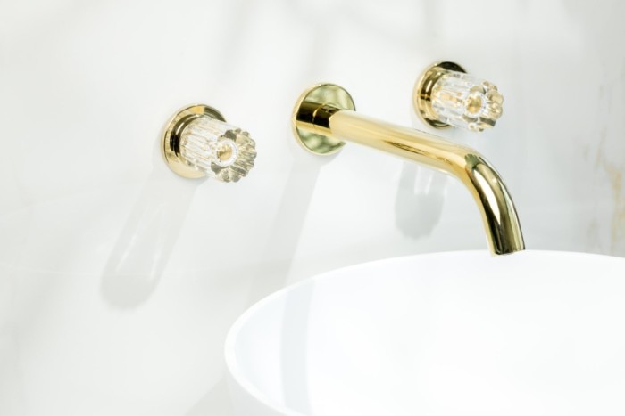 Смеситель из стены на 3 отв. Gold, Boheme Elegante - 152-2-G-EL